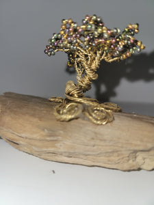 Gold wire bonsai