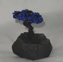 Load image into Gallery viewer, Black and blue bonsai tree
