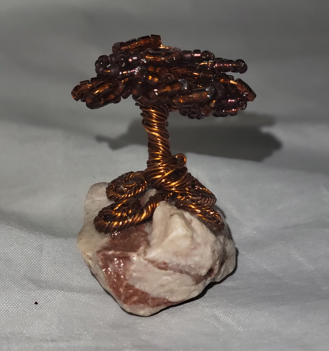 Brown beaded bonsai