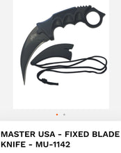 Load image into Gallery viewer, Master USA Fixed Blade Knife
