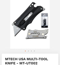 Load image into Gallery viewer, MTECH USA MULTI-TOOL KNIFE
