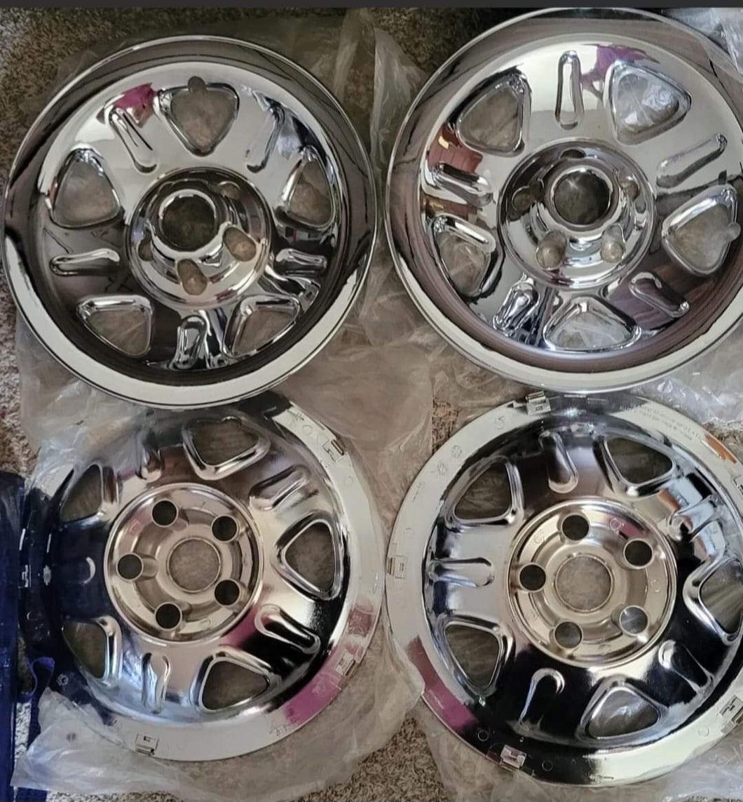 16.25 inch Jeep hubcaps/tire covers.