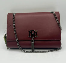 Load image into Gallery viewer, Badgley Mischka metal fringe wine crossbody
