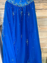 Load image into Gallery viewer, Blue sequin formal dress size 2
