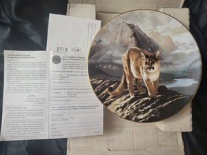 World's most magnificent cats collector plate