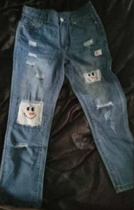 Snowman patch size M jeans