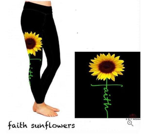 Faith SunFlower legging with pockets